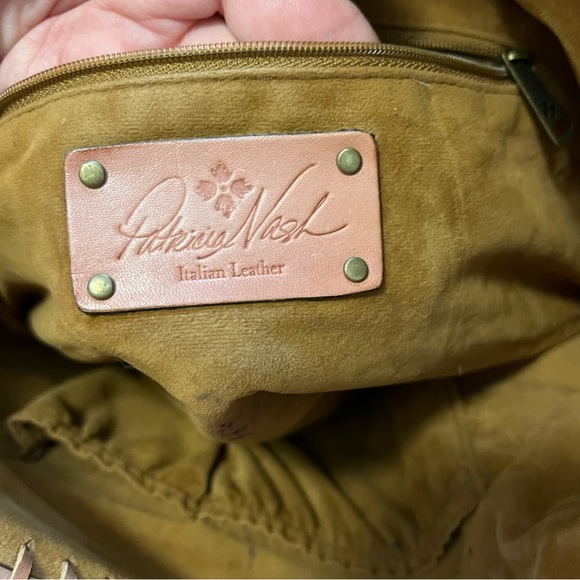 Patricia Nash Biadia Braided Flower Satchel Tan - Picture 12 of 16